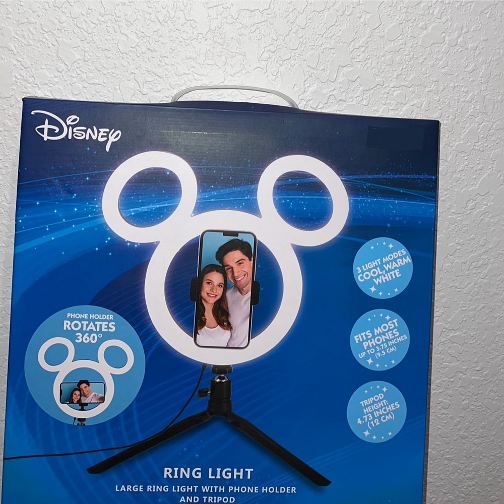 Mickey Ring Light with Phone Holder and Tripod